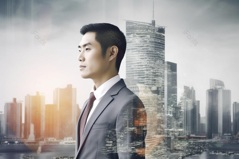 男士侧影商务人物光影图,高清,摄影图,摄影图片,图片大全,摄影图免费下载